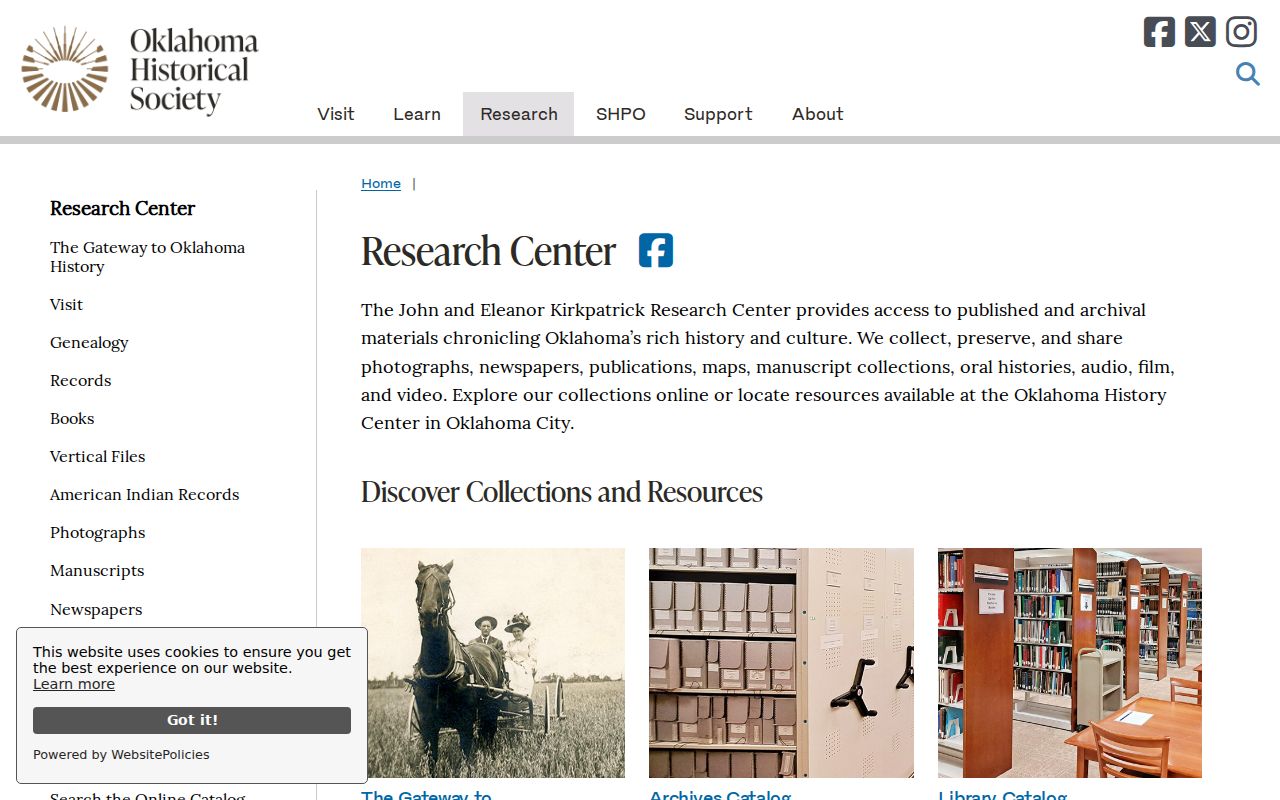 Oklahoma County city directory and historical research holdings at OHS