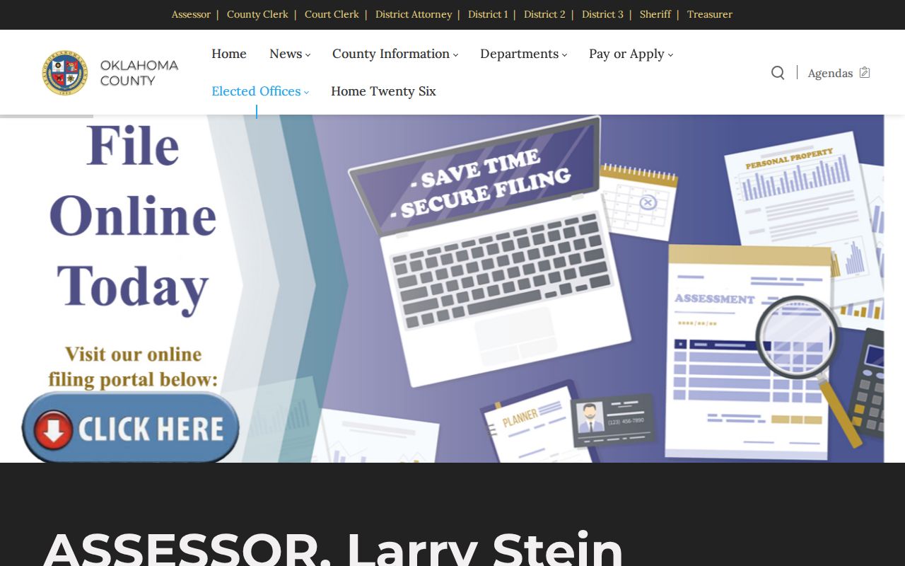 Oklahoma County residents directory Assessor property-search overview